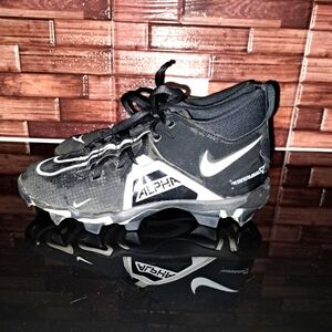 Nike Alpha Boys Menace 3 Shark (CV0581-001) 5Y Black Football Cleats Shoes